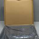 Amazon Basics 46" Premium Garment Bag for Travel, Suit Bag with Shoulder Strap for Suits and Dresses, 1680D Polyester Fabric, Exterior/Interior Pockets, Leather-reinforced Corners, Trifold, Black