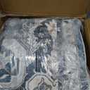 Amada 8x10 Area Rugs for Living Room, Washable Area Rug, Blue