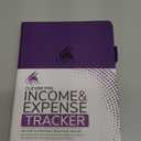 Clever Fox Income & Expense Tracker  Accounting & Bookkeeping Ledger Book for Small Business  1-Year Record Notebook, A5 (Purple)