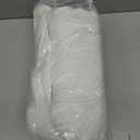 Leg Pillow for Side Sleepers, Memory Foam Knee Pillow for Side Sleeping, Leg Elevation Pillow for Hip/Back/Sciatica Pain Relief Helps Spine Alignment -13"x19" (White, S)