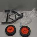 String Trimmer Wheel Attachment, Trimmer Support Wheels, Weed Eater Wheels, Lawn Mower Support Wheel Adjustable Weed Trimmer for Walk-Behind Brush Cutter