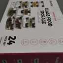 24-Piece Small Glass Food Storage Containers with Lids Airtight, 1.5 Cup Meal Prep Containers Set, Microwave&Dishwasher Safe, Leak-Proof, BPA-Free, Grey