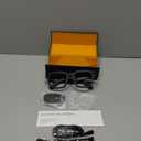 Piluyaa AI Smart Glasses - 800W HD Camera, 1080P Video, Voice Control, Bluetooth/Wi-Fi, 220mAh Fast Charging, Lightweight for Hands-Free Recording(Anti-Blue Lights & Sunglasses Lenses Included-Black)