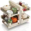 Blind Corner Cabinet Pull Out Organizer, Heavy-Duty Magic Corner Shelves with Soft Close, 2-Tier Full Extension Baskets for 13",14.1",15.3",16.9" Kitchen Cabinets, Left & Right Compatible