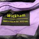 WICKHAM Girl's Waterproof Ski Jacket Winter Warm Fleece Lined Snow Windproof Jackets Removable Hood Ski Coat for Kids (10-12 Years, Purple)
