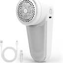 Fabric Shaver, Lint Remover for Clothes, Effectively and Quickly Remove Pills, Sweater Shaver with Stainless Steel Remove Clothes Fuzz, Lint Balls, Pills, Bobbles White