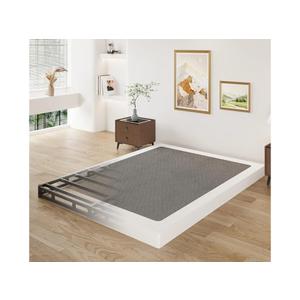 3 Inch California King Box Spring Low Profile, Heavy Duty Metal Cali King Box Spring Bed Base with Fabric Cover, Mattress Foundation, Noise Free, Easy Assembly