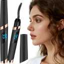 Heated Eyelash Curler - Eyelash Curlers Heated 4 Temperature Modes| Rechargeable Electric Eyelash Curler Pro| Heated Lash Curler for Women Heat up in 8s Anti-Burn Design (Black-3)