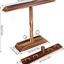 Ring Toss Games for Adults, Wooden Hook and Ring Game for Bars, Patio Decor,Kids Fast-paced Home Party Interactive Game for Outdoor Indoor,Gifts for Men (15.7" X 13" Large Size)