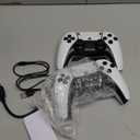 Wireless Retro Game Console Stick with 40000+ Games, Video Game Console 23+ Emulators Classic Games, 4K HDMI Output for TV, Plug & Play Retro Gaming Stick with Dual 2.4G Controllers (White)