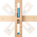 yeesport 15 Minutes Sauna Sand Timer, Sauna Hourglass Sand Timer, 15-Min Red Cedar Sand Clock with Blue Sand, Heat Resistant Wood Hour Glass Timer, Sauna Accessories for Sauna & SPA Room