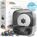 National Geographic Platinum Series Ultra Quiet Rock Polisher Kit - Patent-Pending for Kids & Adults, 2 lb. Barrel, Rocks, Grit, GemFoam, Rock Tumblers