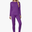 VZV Thermal Underwear for Women, Long Johns for Women Thermal Sets Fleece Lined Base Layer Top and Bottom Set,S