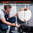 Magnetic Wristband for Tools With Coiled Lanyard, Lightweight Nylon Support Wrist With Strong Magnets, Christmas Stocking Stuffers for Men Adults, Gifts for Men, Him, Boyfriend, Orange (1 pc Sling Magnetic Wristband)