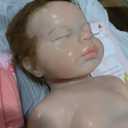 18 inch Silicone Baby Doll Full Body Realistic Weighted Reborn Doll Girl Sleeping Baby Doll Handmad Toy for Ages 3+