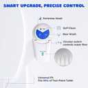 POCALAND Bidet Attachment for Toilet Seat, Non-Electric Cold Water Bidet with Pressure Controls, Dual Nozzles for Frontal & Rear Wash, Retractable Self-Cleaning for Female & Old- White
