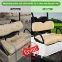 10L0L Golf Cart Front Seat Assembly for EZGO RXV 2008-up, Factory Style Seat Bottom Cushions & Seat Back Replacement Kit
