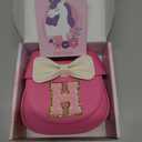 ONECOCOA Toddler Purse Gifts for Girls, Little Girl Purse Kids Wallet Crossbody Bag Birthday Gifts for 38 Year Old Girl (H, Rose)