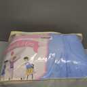 Tulle Tablecloth Table Skirt for 6/8 Foot Rectangle Tables Table Covers with Ruffle Tutu Table Skirt for Wedding Reception Party Birthday, Baby Blue, 4 Pack, 6ft Table Cloth