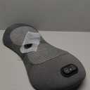 3-in-1 Electric Back Massager with Heat, Vibration and Traction, Triple Fusion Back Massager Bed and Chair Use, Lumbar Support Pillow for Lower Back Comfort and Spine Support (Gray & Red)