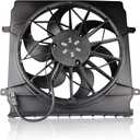 MOSTPLUS - 55037692AB - Radiator Cooling Fan Assembly with Motor - Compatible with 2004-2007 Jeep Liberty 2.4L 3.7L