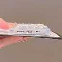 for iPhone 16 Pro Max Case Cute Bling for Women Girls, Luxury 3D Butterfly Design Shiny Glitter Rhinestone Pearl Camera Shockproof Protective Phone Case (Silver, iPhone 16 Pro Max)