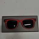 Exclusive Edition  Smart Glasses With Camera: 8mp Camera Supporting 1080p Hd Video Recording, Photo/Video/Audio Recording, 410mah Battery, Includes Ai Assistant, Ai Translation, And Bluetooth Calling (Porto red frame+black sunglasses lenses)