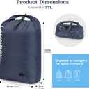Travel Laundry Bag, Vacuum Compression Dirty Clothes Travel Bag, Waterproof Wet/Dry Space-Saving Laundry Storage Organizer, Smell Proof Storage Bag for Clothing, Swimming, Yoga, Gym, Camping