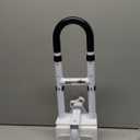 Drive Medical Adjustable Height Clamp On Tub Rail in White