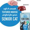 Tiki Cat Born Carnivore Functions Silver, Chicken & Duck Liver Recipe in Broth, High Protein Formulated for Senior Cat Diets, Mousse Cat Food Topper for Older Cats 11+, 1.5 oz. Pouch (12 Count)