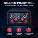 BESTMIG 165S MIG Welder 110V/220V Dual Voltage, 4 in 1 Multi-Process Welding Machine (Gas & Gasless Flux Core/TIG/Stick), Synergic Inverter Welder Machine Portable Wire Welder Kit with Helmet & Gloves