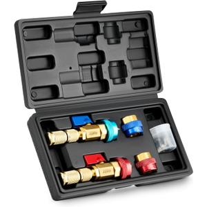 Orion Motor Tech AC Valve Core Removal Tool, R134a R1234yf R22 Valve Core Remover Installer Tool Kit for Automotive Air Conditioning Systems, AC Valve Core Tool for Standard JRA and Schrader Valve