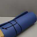 Hatha Yoga Extra Thick TPE Yoga Mat - 72"x 32" Thickness 1/2 Inch -Eco Friendly SGS Certified - With High Density Anti-Tear Exercise Bolster For Home Gym Travel & Floor Outside (Blue)