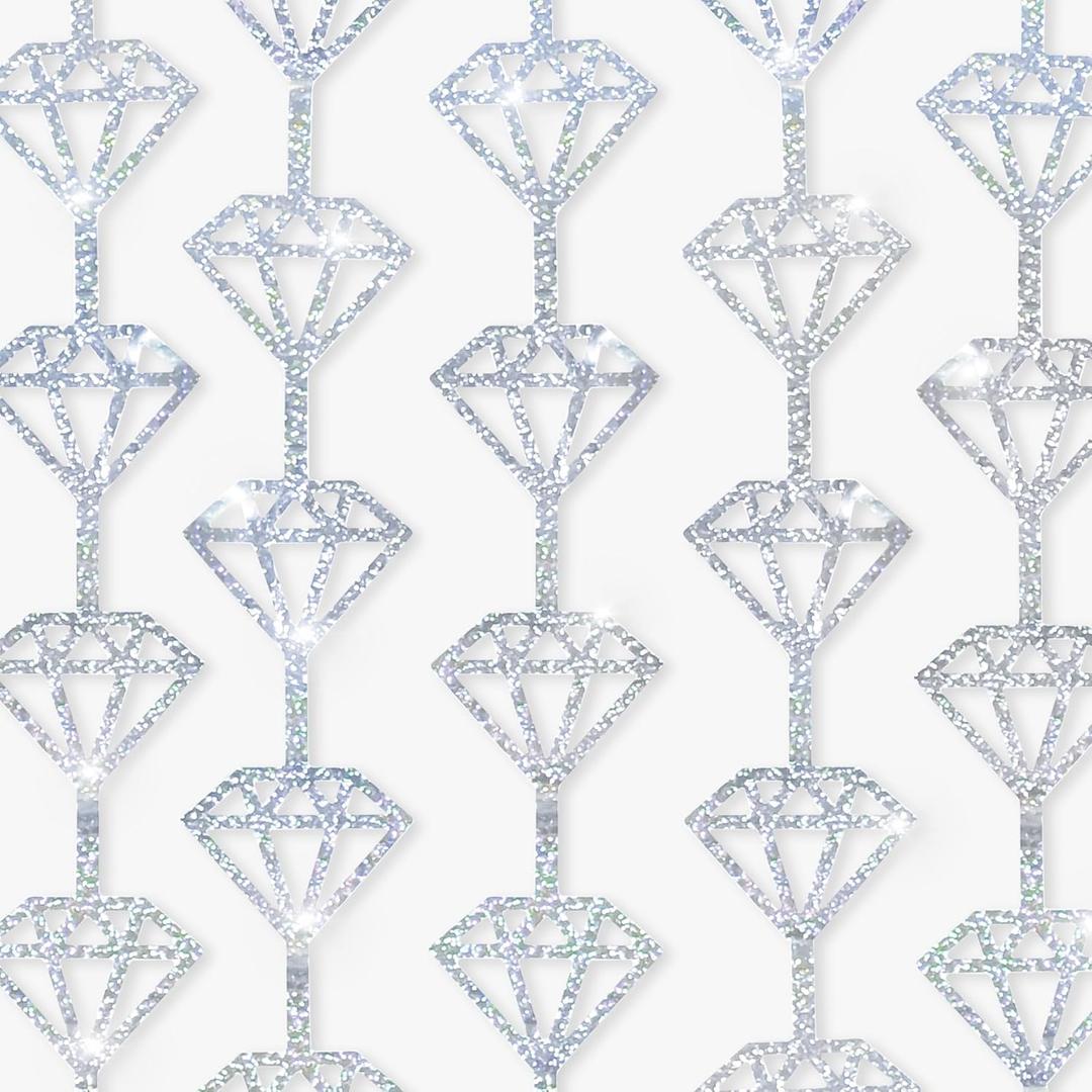 KatchOn, Holographic Silver Foil Diamond Curtains - Pack of 2
Diamond Party Decorations | Silver Diamonds Garland, Denim and Diamonds Party Decorations | New Years Eve Party Supplies 2026