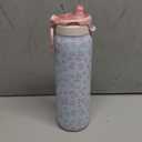 Ello Pop & Fill Stainless Steel Water Bottle with Quick Fill Technology, Double Walled Vacuum Insulated Metal, Leak Proof Locking Lid, Sip & Chug, BPA Free, Holiday Gift for Him Her, 22oz, 32oz, 40oz (Serene Blooms)