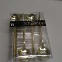 Novelty Modern Flatware, Cutlery, Disposable Plastic Soup Spoons Luxury Gold 32 Count