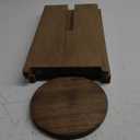 Creative Co-Op Paulownia Wood Round Accent Table, Brown (9.75" Diameter x 19.5 H, Dark Brown Stained)