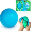 Power Your Fun Arggh Large Stress Ball for Adults and Kids - 3.75 Inch Tension Relief Ball Fidget Toy, Color-Changing Stress Relief Hand Squeeze Sensory Balls Big Squishy Toys for Kids (Blue/Green)