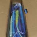 Snow Tube Sled, Snow Tubes for Sledding Heavy Duty with Premium Canvas Cover, 48" Inflatable Snow Sled for Kids and Adult Fun Snow Toys Winter Outdoor Toys for Boys Girls Ideal Christmas Birthday Gift (Rainbow Colors)