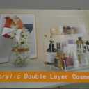 FFK Bathroom Organizer Countertop 2-Tier StorageBathroom Counter Organizer Acrylic Standing Holder Cosmetic Storage Perfume Shelf for Bathroom Bedroom Dressing Table1