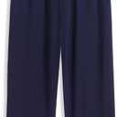 Arshiner Boys Pajama Pants Soft Long PJ Bottoms Plaid Lounge Pants for Boys 6-14 Years (9-10 Years, Blue)