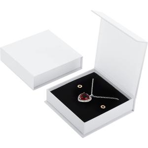 20 Pack Jewelry Gift Boxes Necklace Earring Ring Box Gift Box with Cotton Filled and Lids,Jewelry Box Gift Boxes 3.9x3.9x1.1inch (White)