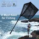 SAN LIKE Fishing Net Fish Landing Net Collapsible Fish Net with Anti-Slip Telescoping Rubber Pole Handle for Kids Adults in Saltwater Freshwater Multi-Size Extending to 37/42/43/51/69/71/89/98inch, 48.26 cm