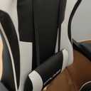 GTPLAYER Gaming Chair, Computer Chair with Footrest and Lumbar Support, Height Adjustable Game Chair with 360°-Swivel Seat and Headrest and for Office or Gaming (White)