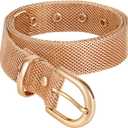 XZQTIVE Metal Waist Chain Belt for Women Fashion Watchband Gold Belt for Dresses Jeans Pants Elegant Ladies Chain