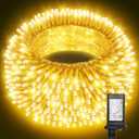 Christmas Lights with 1000 LEDs, 328FT Extra Long Plug in Fairy String Lights for Outdoor Tree and Indoor Dcor, 8 Modes & Timer, IP65 Waterproof Lights for Yard Garden Decor (Warm White)