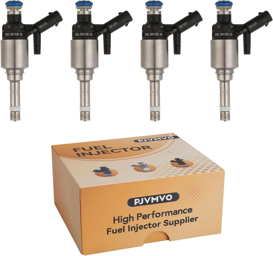 06L906036AD GDI 2.0L Turbo Fuel Injectors,Compatible with/Audi 2.0 A4 A5 A6 Q3 Q5 2016-2020,Compatible with/VW 2.0T Golf Gti Jetta 2014-2018 |6 Holes| |Set of 4|