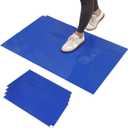 CALPALMY 150 Sheets 24" x 36" Adhesive Mats - Sticky Mat for Laboratories, Homes, Construction Sites, and More - Remove Dust and Dirt from Shoes and Equipment Wheels -Blue