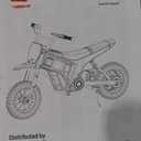 ELEMARA Electric Dirt Bike, 24V Ride on Toys for Big Kids, 350W Kids Motorcycle with Music & Bluetooth, 15.5 mph & 150lb Max, Twist-Grip Throttle & Hand-Operated Rear Brake, 12" Air-Filled Tires-Blue