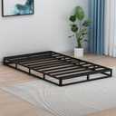 UOMEUR 2 Inch Low Profile Box Spring for Twin, 2000lbs Heavy Duty Metal Mattress Foundation Support with Easy Clean Fabric Cover,Non-Slip/Easy Assembly/No Noise